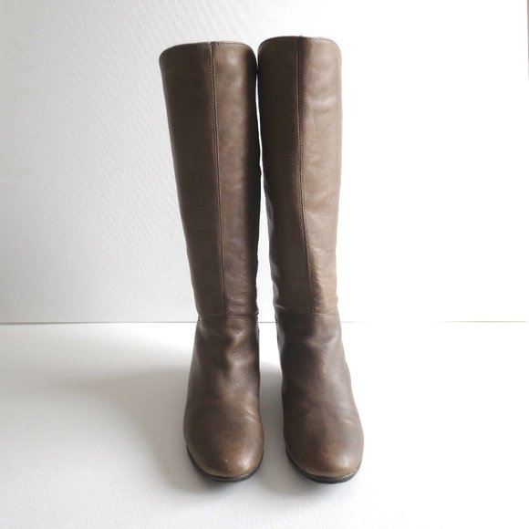 Steve Madden Tall Tan Knee High Flat Riding Boots - Picture 3 of 13